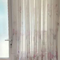 پرده حریر بنفش|پرده، رانر، رومیزی|کرج, گوهردشت|دیوار