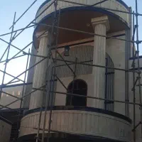 بنایی ساختمان نصب دروپنجره تعمیرات سیاه وسفید