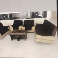 مبلمان ۷ نفره و ویترین و بوفه و میز