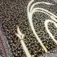 گلیم فرش در حد نو طرح سنگ