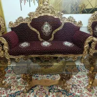 مبلمان سلطنتی و فرش و لوستر
