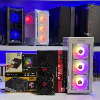 کیس گیمینگ نسل 8 گرافیک RX580 کیس RGB اکبند