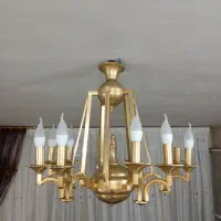 دو عدد لوستر برنجی