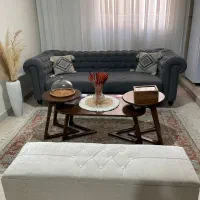 کاناپه ۴ نفره چستر تدی، پاف ۳نفره و میز