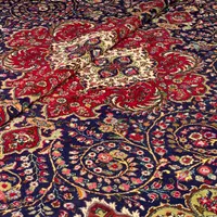 فرش جفت ۹ متری تبریز طرح کرمان قلم سورمه ای|فرش|تهران, سلسبیل جنوبی|دیوار