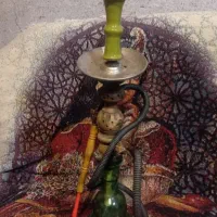 قلیان چوبی گردو،،طعم دوسیب،،فروش فوری