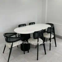 سولِمیرا میز ناهارخوری حصیری دارلونا پرومکس|میز و صندلی غذاخوری|تهران, تسلیحات|دیوار