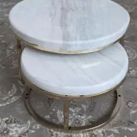 ظرف پایه فلزی صفحه سنگی میوه خوری