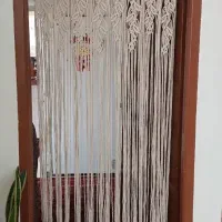 پرده مکرومه|پرده، رانر، رومیزی|مشهد, حجاب (شهرک غرب)|دیوار