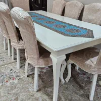 مبل هفت نفره با میز وسط و عسلی و میزغذاخوری ۸ نفره|مبلمان خانگی و میز عسلی|تهران, ارامنه|دیوار