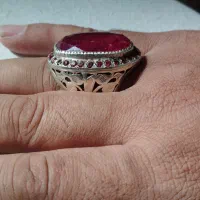 انگشتر یاقوت معدنی افغان بسیارزیبا