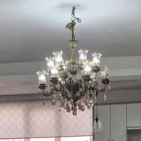 لوستر تمام برنز سنگین ۱۲ شاخه