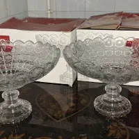 ظروف شیشه ای جام میوه و دیس وجا اجیلی