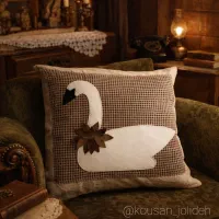 کاور کوسن و توت بگ دست دوز تیکه دوزی و نقاشی شده