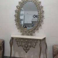 میز آینه کنسول برنز