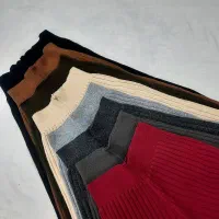 شلوار بافت نیم بگ