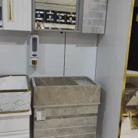 روشویی کابینتی ابعاد کوچک25*45|لوازم سرویس بهداشتی|ساوه, |دیوار