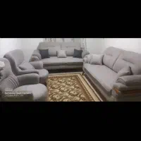 مبل تخت شوهشت نفره رنگ طوسی
