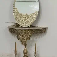 آینه و شمعدان برنز