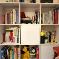 کتابخانه|کتابخانه، شلف، قفسه‌های دیواری|اهواز, گلستان|دیوار