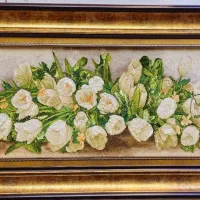 تابلو فرش گل فوق عرضی