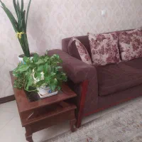 مبل ۱۱نفره و میز ناهاری و بوفه منبت کاری شده|مبلمان خانگی و میز عسلی|کرج, ساسانی (قلمستان)|دیوار