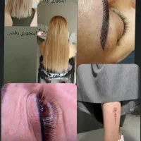 اکستنشن مو و آرایش دائم