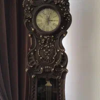 ساعت ایستاده چوبی منبت کاری شده