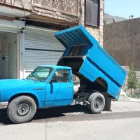 حمل نخاله مصالح وزارت هم با نیسان کمپرسی هم باری