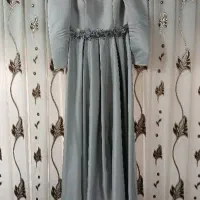 لباس مجلسی پوشیده آستین بلند آستر دار ۳۸تا۴۰