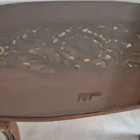 میز جلو مبلی ۲عددعسلی جنس چوب