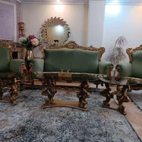 فروش مبل استیل 9 نفره آکبند در حد نو