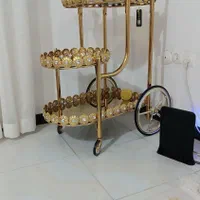 میز بار اماراتی طلایی مناسب جهیزیه