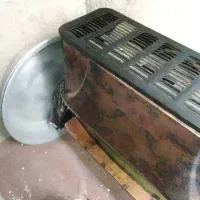 بخاری طرح شومینه۱۲هزار درحد نو|بخاری، هیتر، شومینه|زرندیه, |دیوار