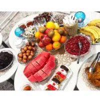 میز جلو مبلی سفید و ۳ عسلی