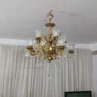 لوستر شاه عباسی ۱۰شعله ۴ میلیون|لوستر و چراغ آویز|مشهد, چاهشک|دیوار