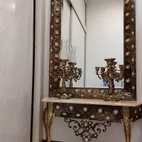 آیینه شمعدان برنج