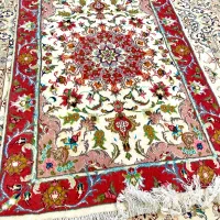 فرش نو دستباف تبریز زر و نیم (۱در۱/۵)
