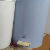 سطل اشغال یاسطل برنج پدال دارفلزی دوتیکه