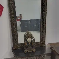 تخت خواب دونفره با تشک و اینه کنسول|تخت و سرویس خواب|کرج, خرمدشت|دیوار