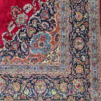 فرش دستبافت 19متری کهنه ذات کاشان زمینه لاکی|فرش|مشهد, فلسطین|دیوار