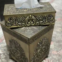 ست جای دستمال کاغذی و سطل اشغال