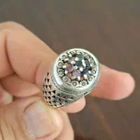 انگشتر جواهر آنتیک نقره