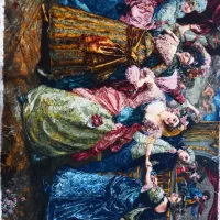 تابلو فرش دستباف چله ابریشم|تابلو فرش|چهاردانگه (تهران), |دیوار