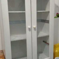 کمد ویترین دار سفید