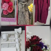 حوله های تنپوش  کلاهدار، قفسه حمام و گل