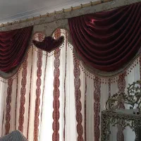 پرده کلاسیک|پرده، رانر، رومیزی|میانه, |دیوار