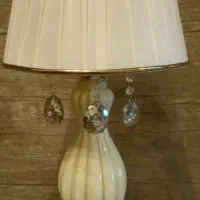 دو عدد لوستر برنجی ده شعله (یکجفت) و دو عدد آباژور|لوستر و چراغ آویز|تهران, علیآباد|دیوار