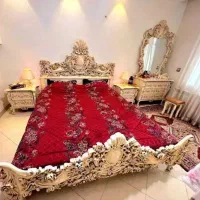 سرویس خواب سلطنتی تمام چوب گردو|تخت و سرویس خواب|تهران, زعفرانیه|دیوار