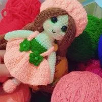 عروسک بافتنی دخترونه